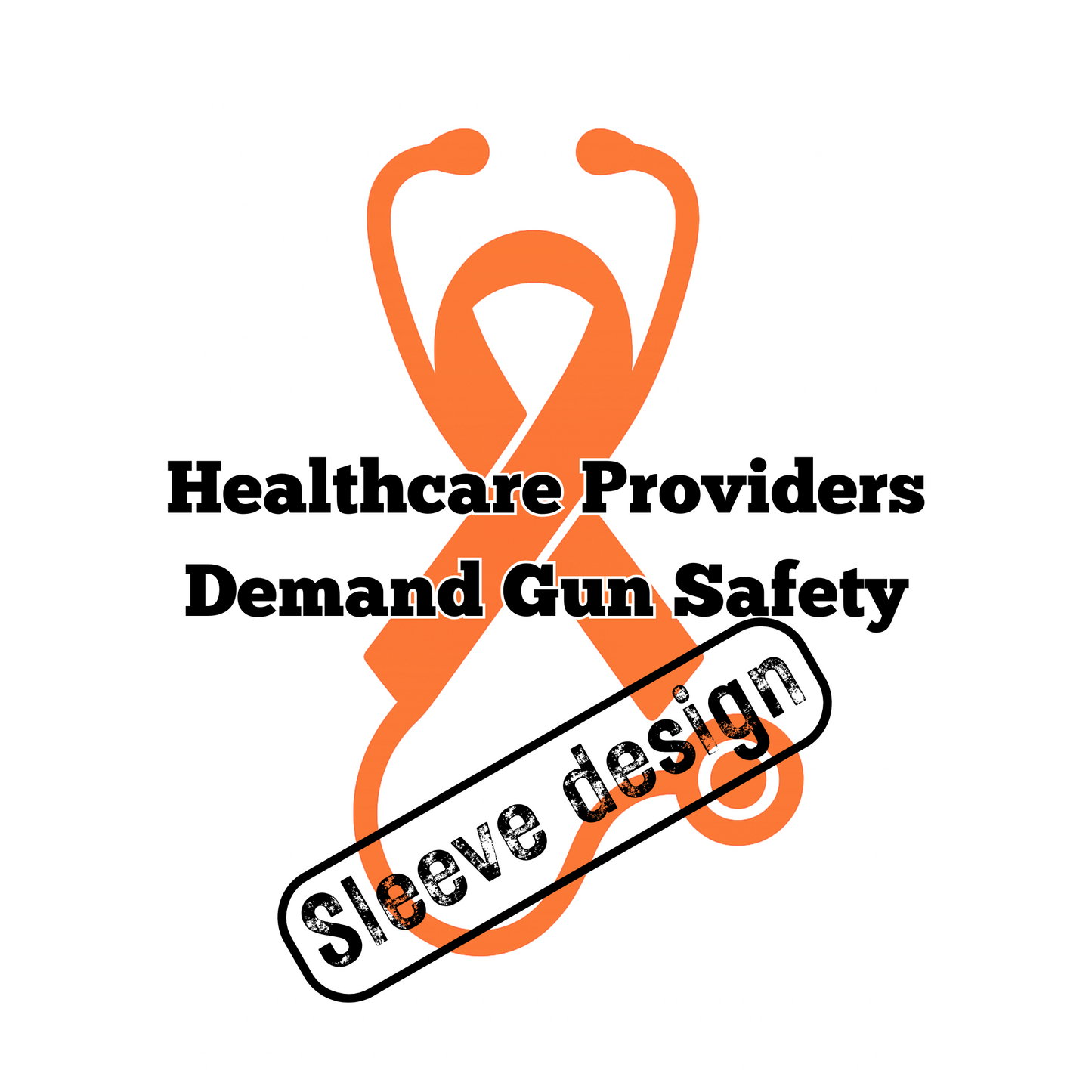 Flatline- Healthcare Providers Demand Gun Safety- Oversized heavyweight sweatshirt