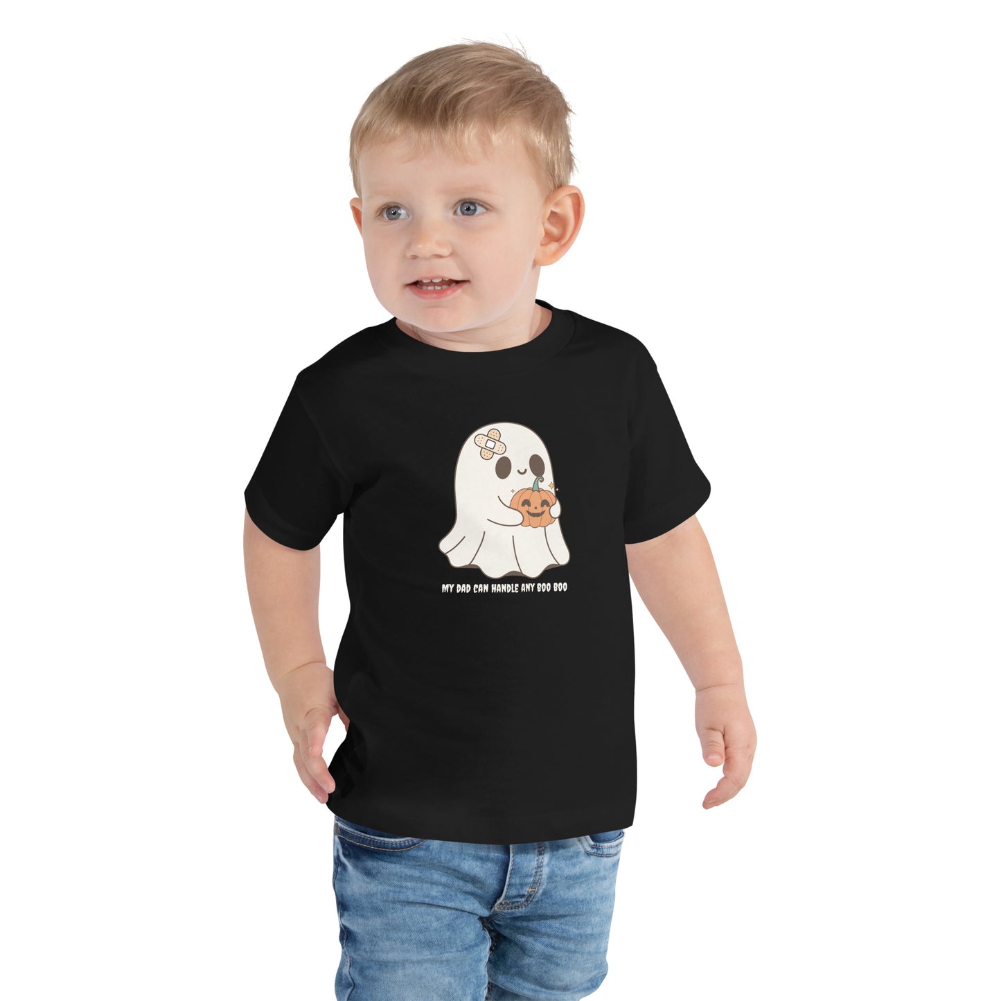 Halloween Boo Boo Toddler Short Sleeve Tee- Dad version