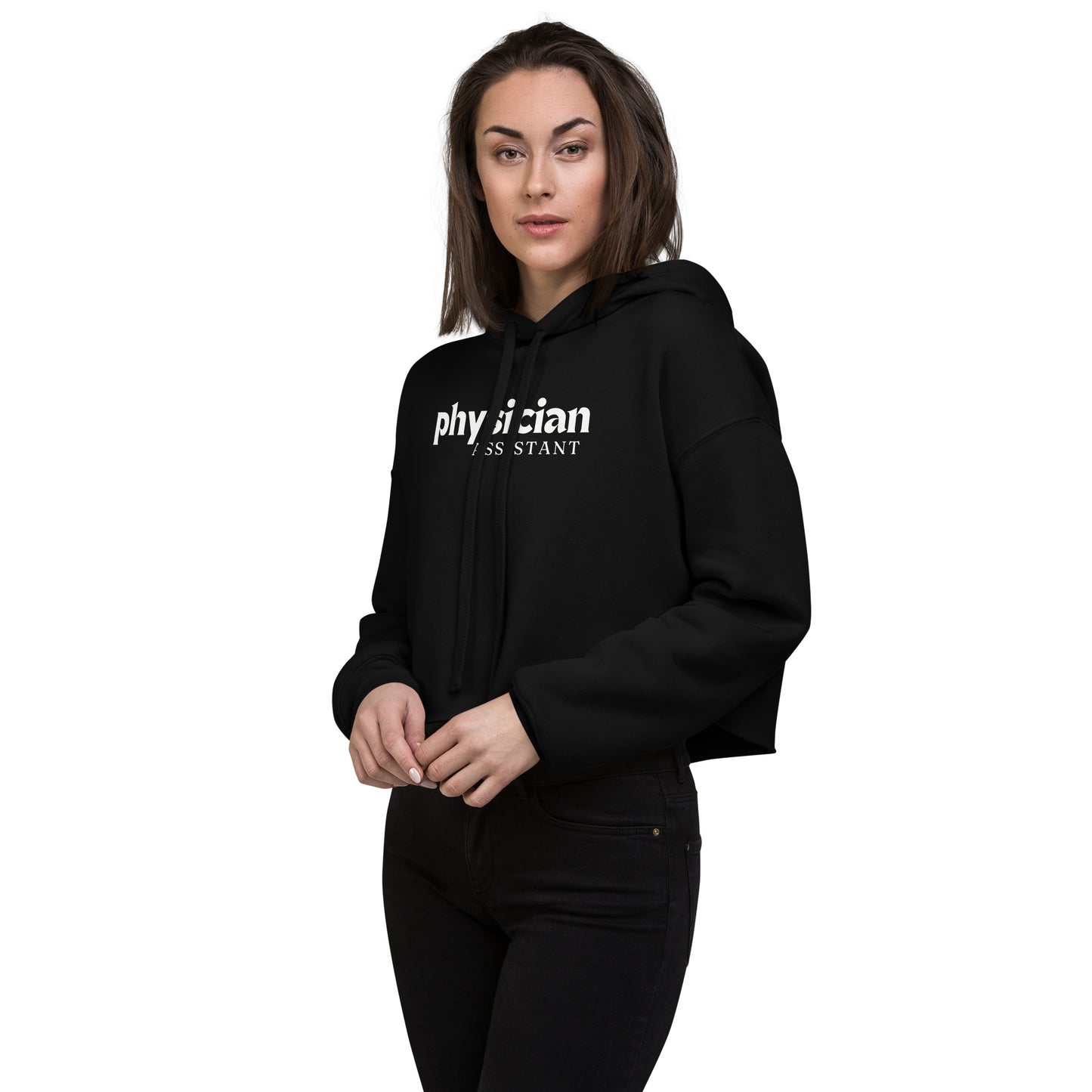Physician Assistant Crop Hoodie