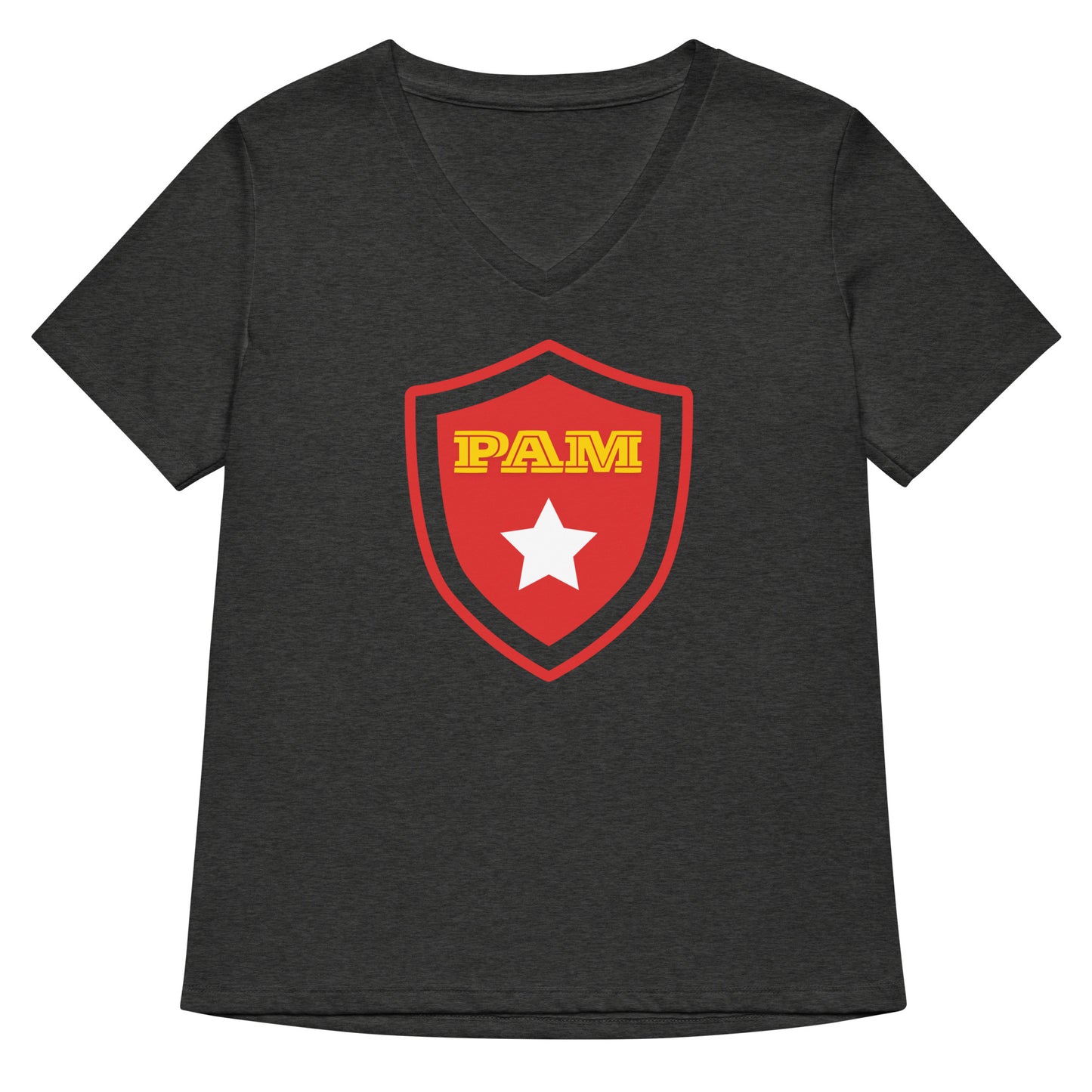 Super PAM Women’s relaxed v-neck t-shirt