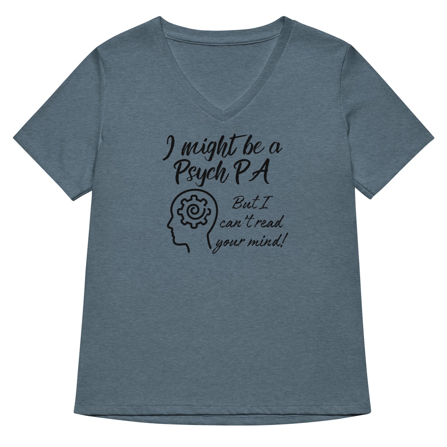 I Can't Read Your Mind- Psych PA- Women’s relaxed v-neck t-shirt