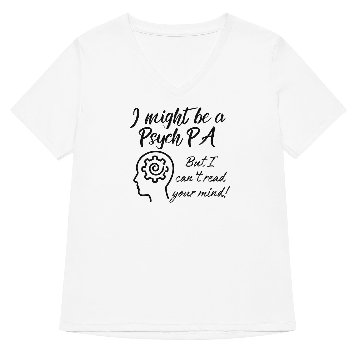 I Can't Read Your Mind- Psych PA- Women’s relaxed v-neck t-shirt