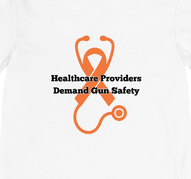 Healthcare Providers Demand Gun Safety- Unisex Long Sleeve Tee