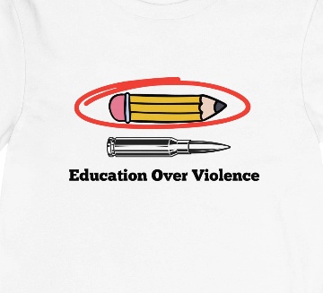 Education Over Violence- Unisex Long Sleeve Tee
