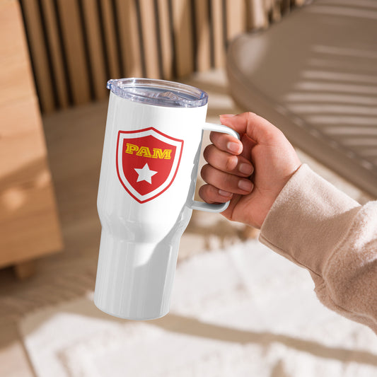 Super PAM- Travel mug with a handle