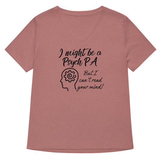 I Can't Read Your Mind- Psych PA- Women’s relaxed v-neck t-shirt